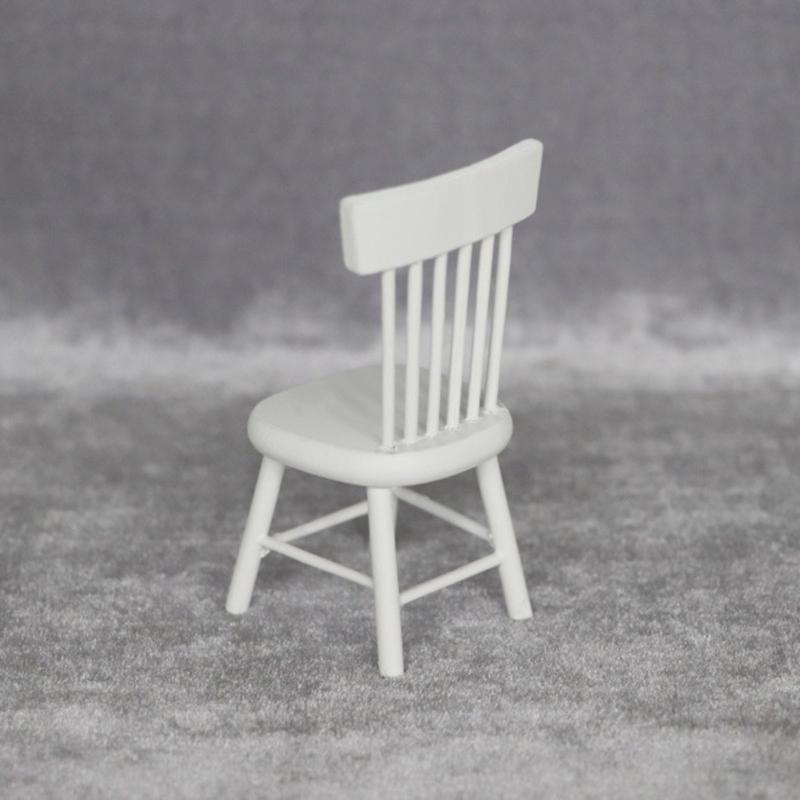 1/12 Dollhouse Kitchen Room Furniture Dining Table/Chair for Doll House Miniature Layout Kids for Play House Toy Micro L