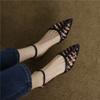 Sandali a Punta Nudi Scarpe da Donna Designer Punta Acuta Traforate Sandali Gladiatore Incrociati Tacchi Alti Scarpe Sexy