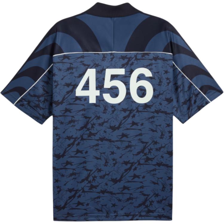 Puma X Squid Game Collaboration SS25 V-Neck Fashion Versatile Short Sleeve T-Shirt Men Tops 630707-16