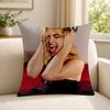 Person AAddison RRae funny Cushion Cover Soft Short Plush SkinFriendly Cushion Case for MultiScene Use