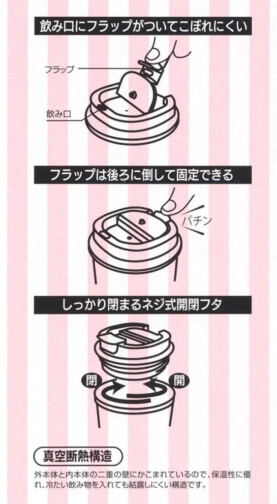 Skater Coffee Tumbler 350ml Stainless Steel Tumbler Mug Moomin Mama Thermal/Cold STBC3F-A