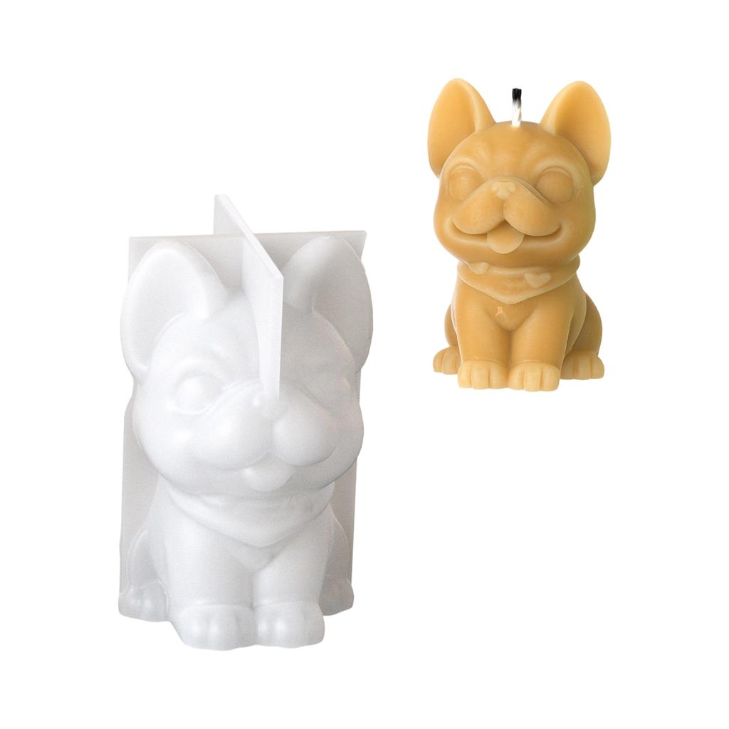Silicone Crafting Mold Candle Moulds Resin Art Moulds Dog Shape Craft Molds Candle Making Molds for Hand-Making