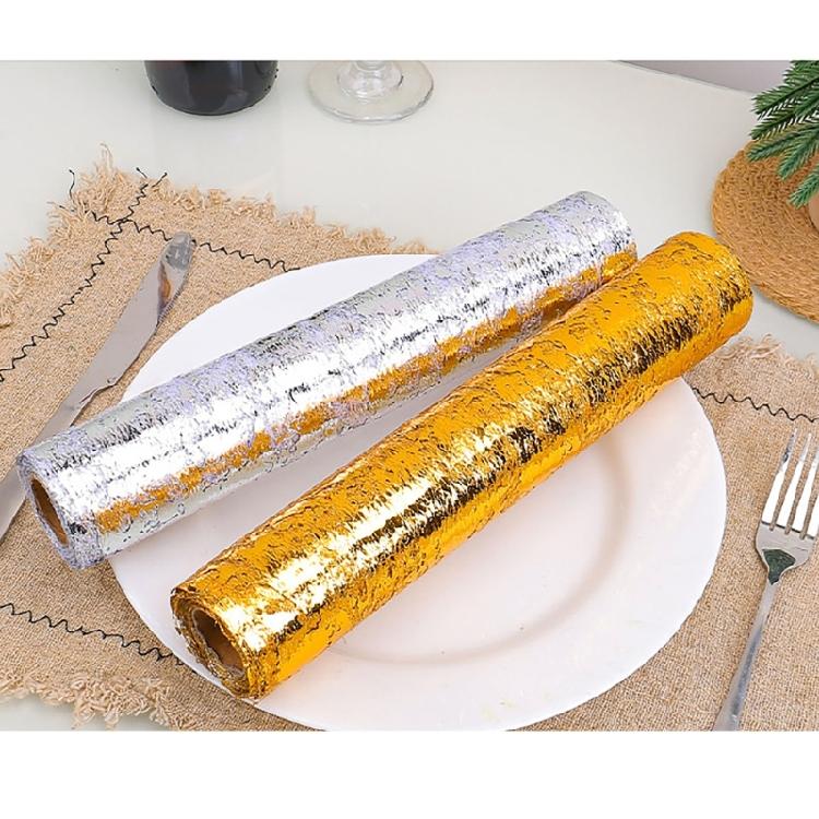 Elegant Gold and Silver Meshes Fabric Roll For Enhancing Event Ambiances Suitable For Wedding And Party Decorations