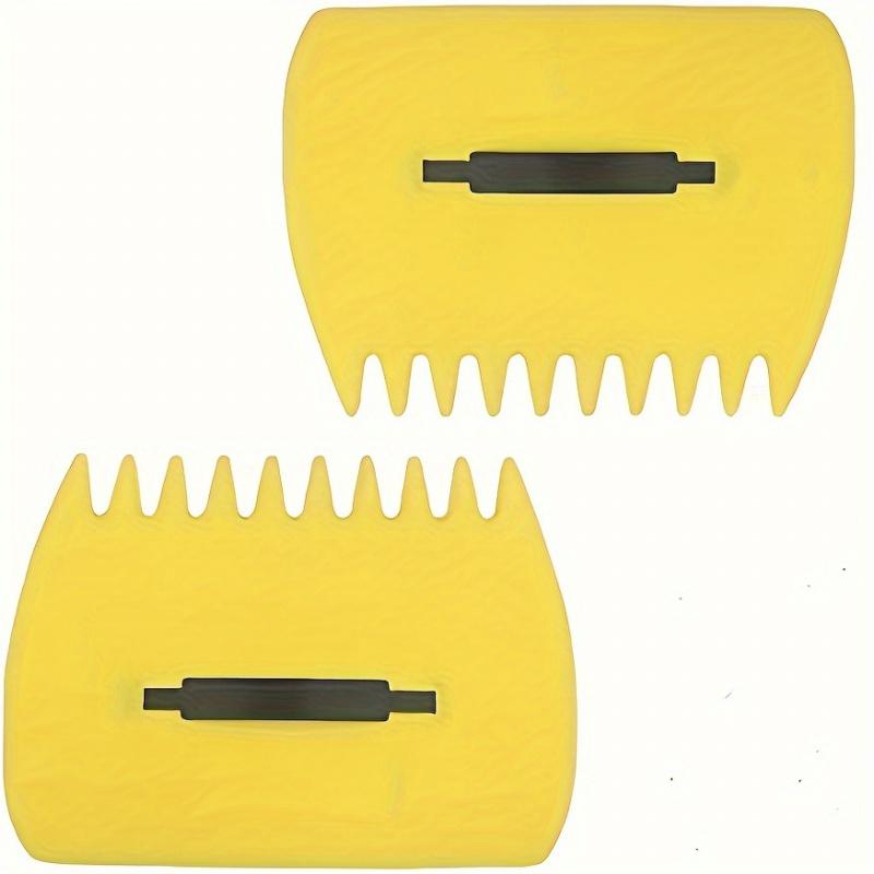 1-Set Large Green Garden & Yard Leaf Scoops - Durable Plastic Hand Rakes with Zippered Bag for Efficient Leaf Collection, Perfec