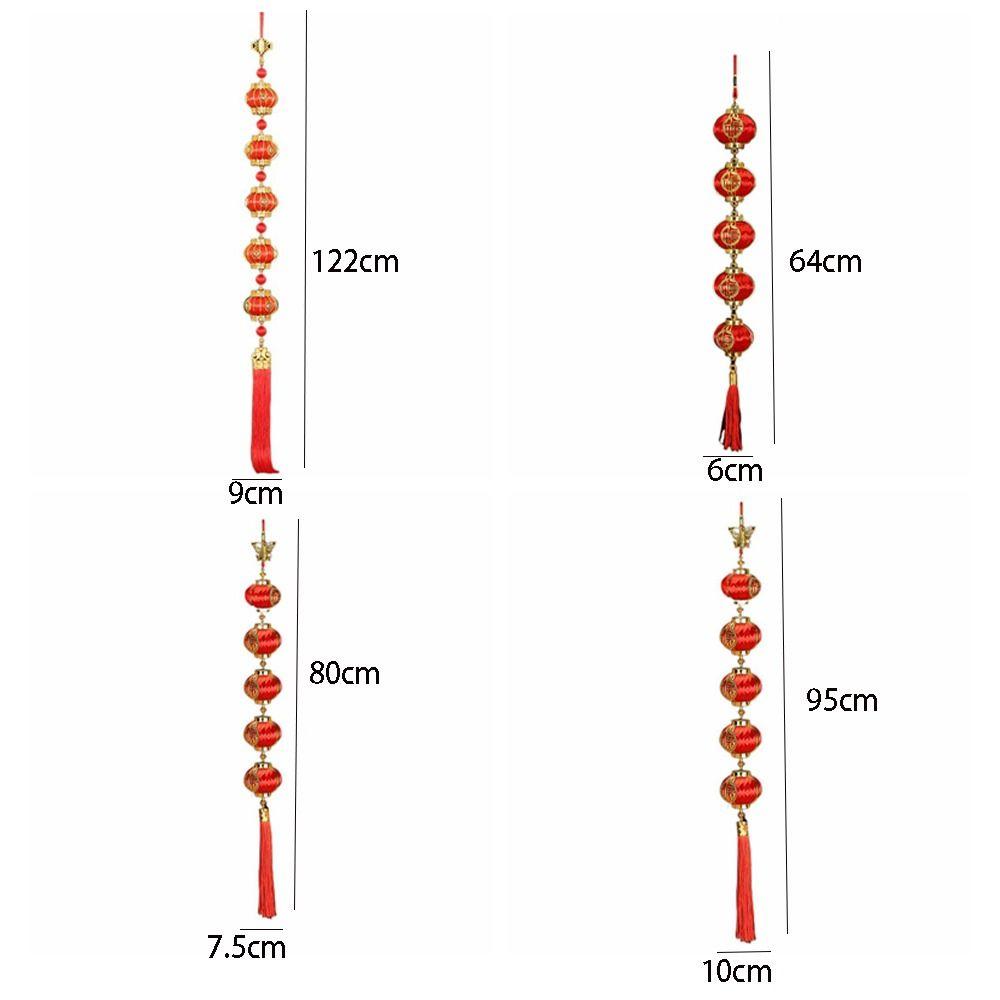 Red Ball New Year Red Lantern Hangings Handmade Spring Festival  Pendant  Supermarkets