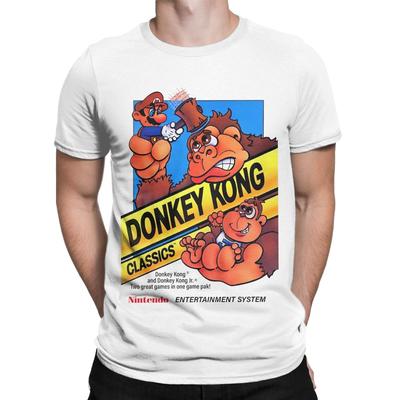 Donkey Kong Lustiges Hammer Spiel Merch T-Shirt Herren Damen Lustige Baumwolle Neuankömmling Kleidung