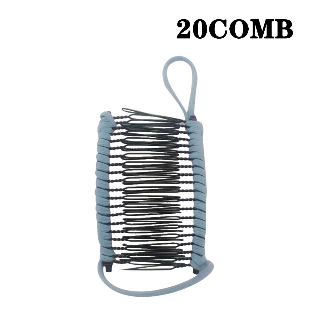 Kvinner vintage hårklemme julehårtilbehør Strekkbar banankam