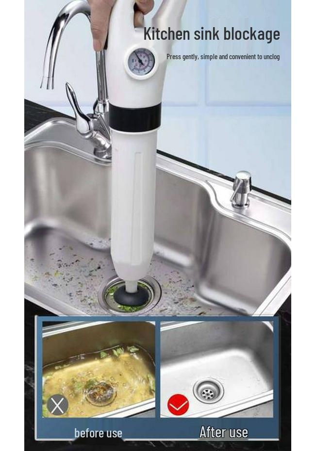 Toilet & Drain Unclogger: One-Shot Pipe Blockage Tool
