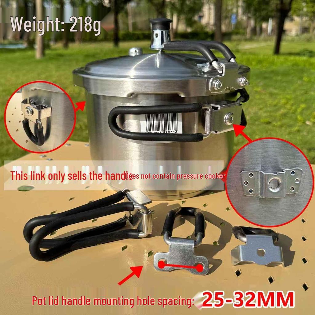 Pentola a Pressione Portatile in Acciaio Inossidabile con Manico Pieghevole