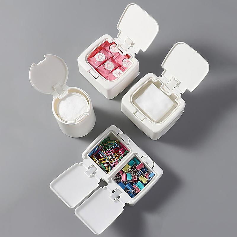 Pop Window Type Storage Box Cotton Swab Box Small Object Classification Drawer Storage Box Cotton Swab Organizer