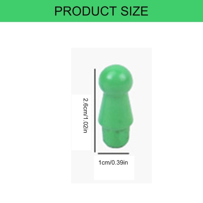 60Pcs Colorful Replacement Checkers Strategy Board Game Chess Pieces Wood Pegs for Tabletop Markers Board Game