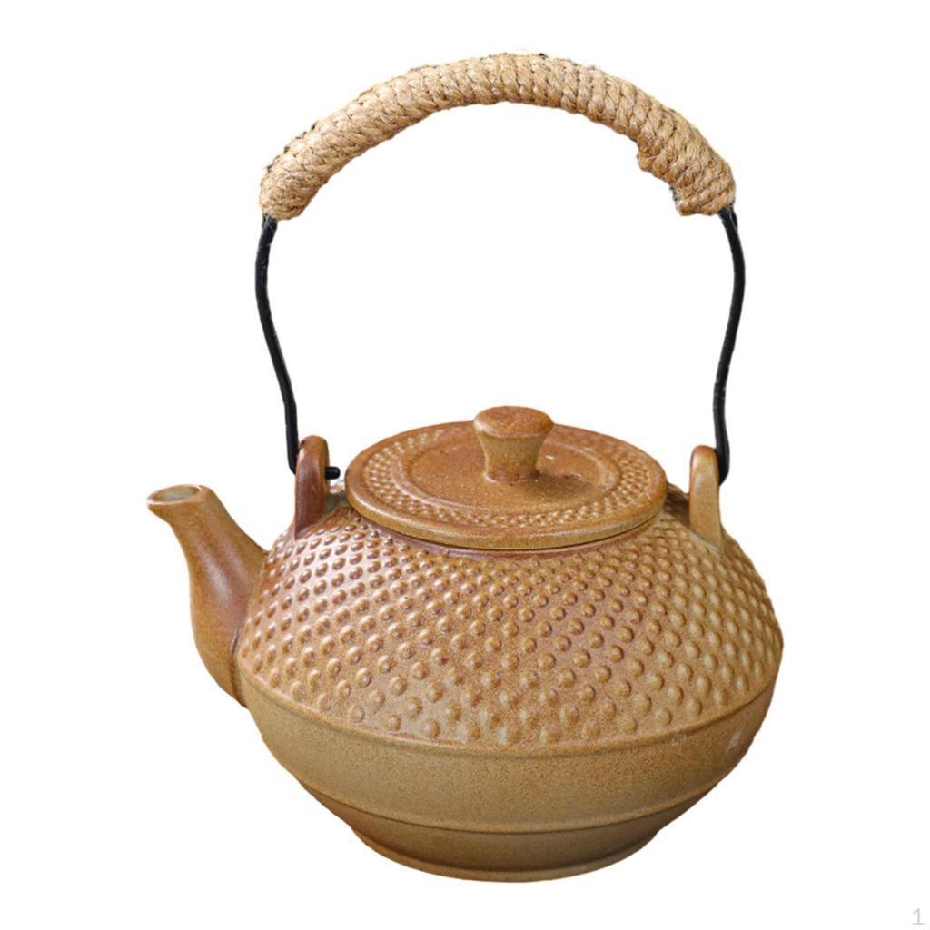300ml Ceramic Teapot for Boiling Water Rustic Tea Lovers Gift Teakettles Maker Hotel