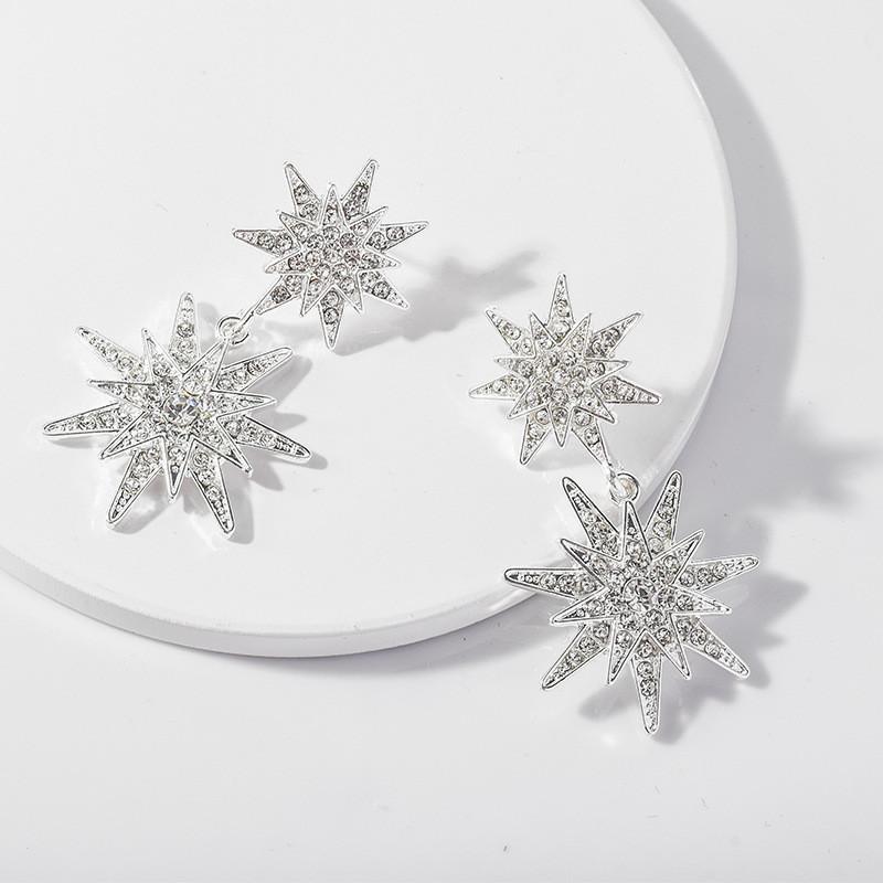 Contemporary European American Style Geometric Pompom Earrings Women For