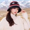 Fair Isle Style Knitted Fisherman Hat Warm Winter Bucket Hat  Apparel Accessories