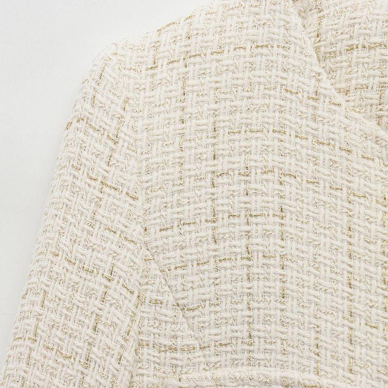 Jnleaog Spring New Arrival Women's Clothing Fashion Style French Fashion Design Belt Decorative Texture Suit Outwear