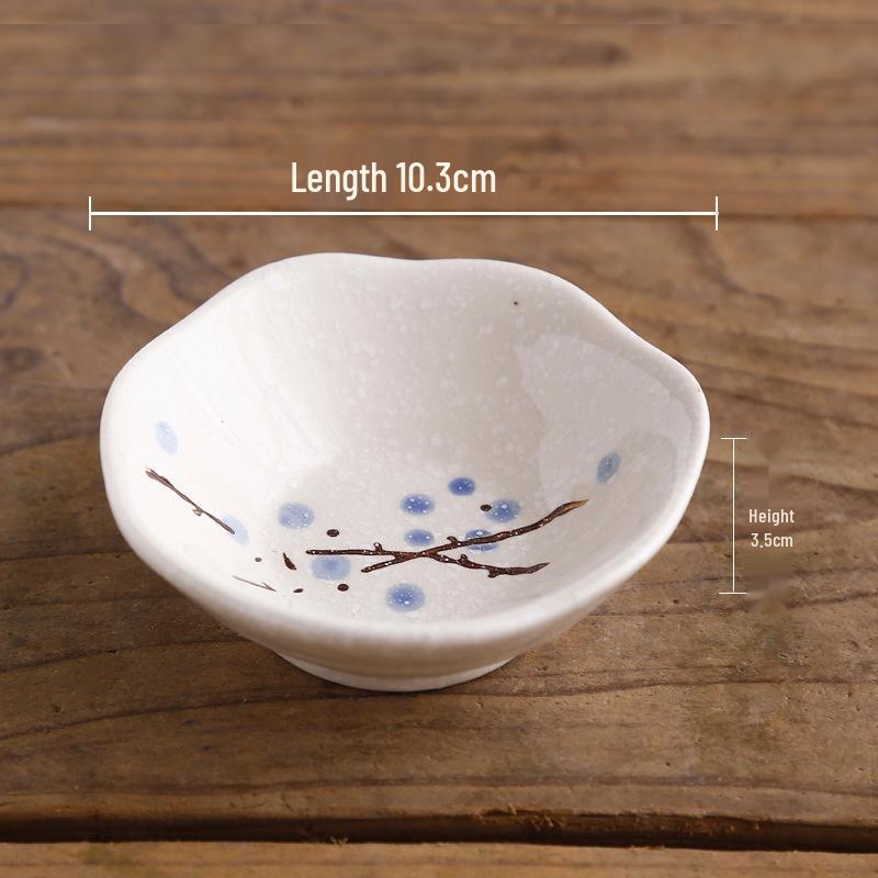 Japanese Style Dipping Sauce & Snack Dish Plate for Home, Restaurant, or Hotel Use