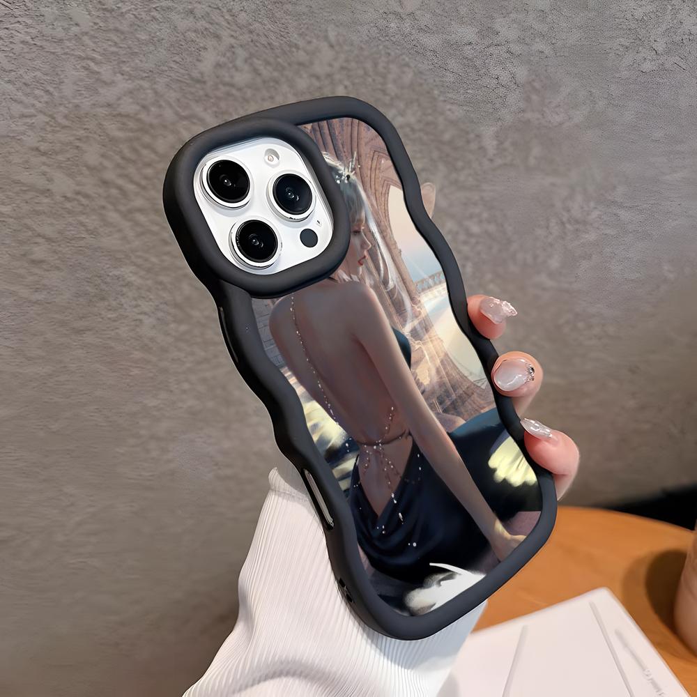 

Anime Ghostblade Mobile Phone Case for iPhone 17 16 15 14 13 12 11 Air Pro Max Plus Wavy Edge TPU Colorful Cover Pretty Luxury iPhone 12 Pro