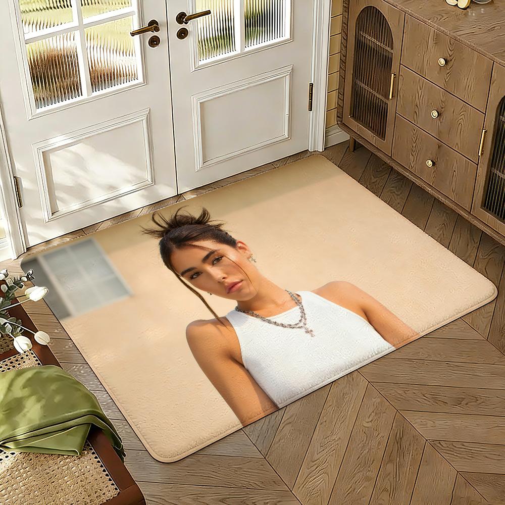 Singer Madison Beer Floor Mat Soft Thickened Absorbent Non-Slip Bedroom Living Room Door Mat Home Decor Flannel Rugs