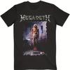 Megadeth Graphic T-Shirt Cotton Crew Neck Tee with Heavy Metal Band Print Casual Loose Fit for Adults 200g