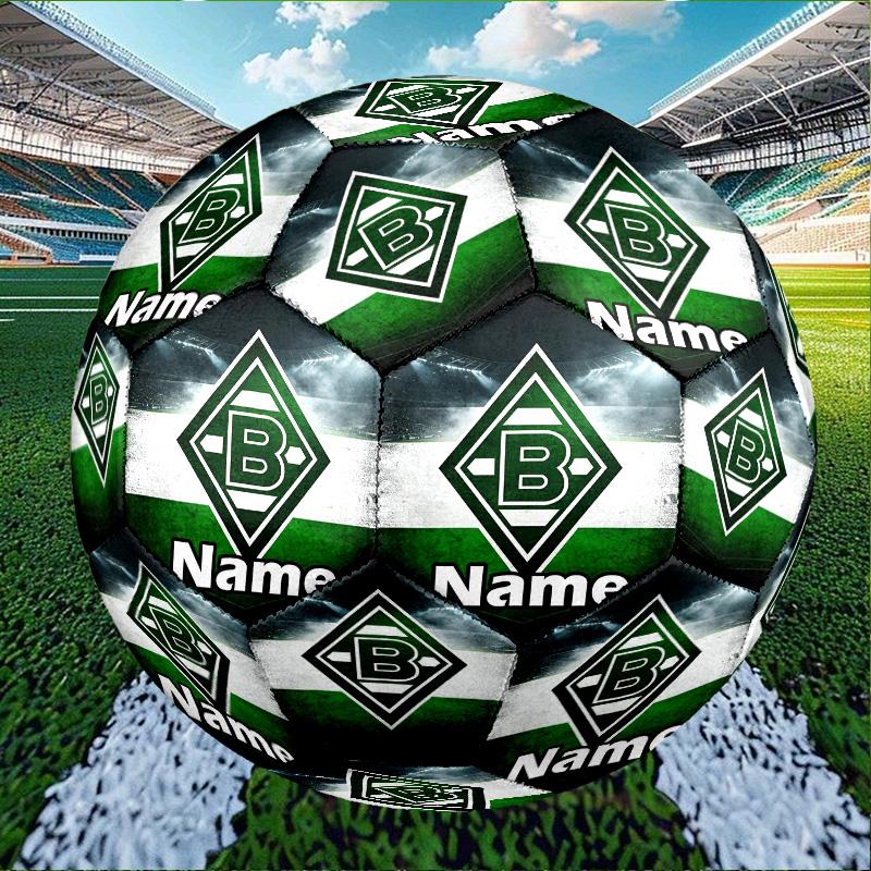 Custom Name Personalized Borussia Monchengladbach Print Size 5 Soccer Ball Training & Match Football, for Team, Kicking, Gift for Football