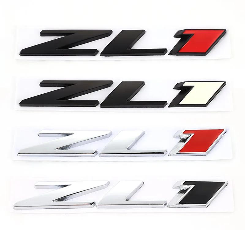 ZL1 Logo Car Rear Trunk Emblem Sticker for Chevrolet Camaro Cavalier Onix Cruze Aveo Silverado Side Decal Modified Decoration