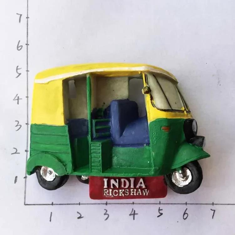 India Fridge Magnet Tourism Souvenir Rajasthan Bangalore 3D Resin Painted Crafts Magnets for Refrigerators Sticker Home Decor