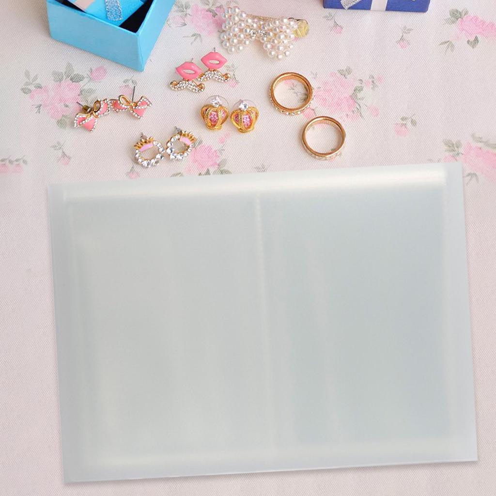 Transparent Jewelry Earring Organizer Storage Book Portable Travel Jewelry