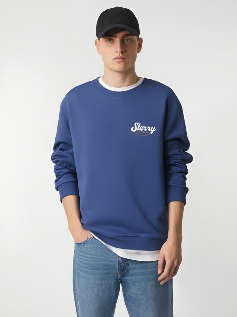 Stevvy Pattern Man's Round Neck Sweatshirt Fashion Casual Long Sleeve Large Size Hoodie