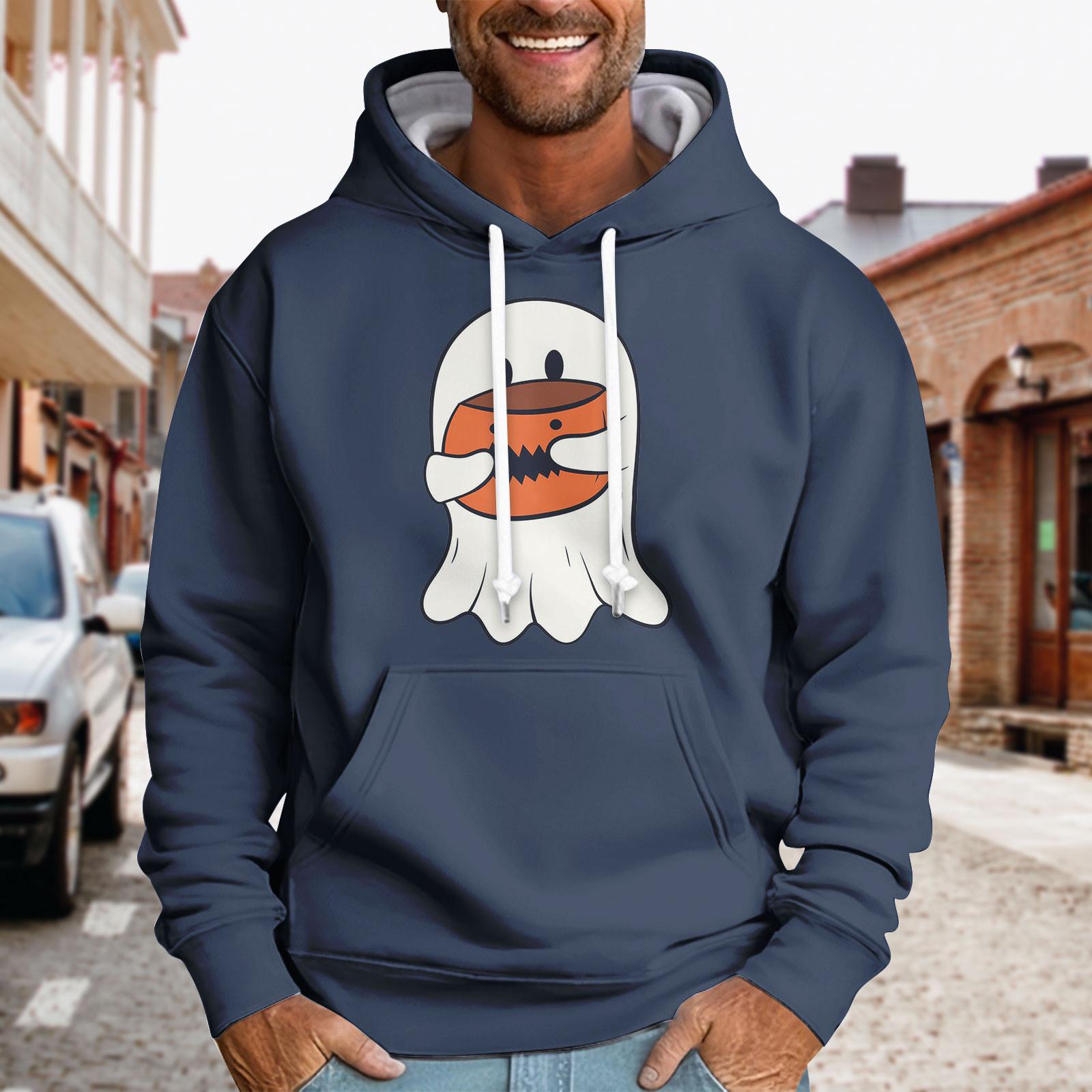 

Спортивный костюм с капюшоном, унисекс, одежда для бега, пуловер с длинными рукавами, толстовка с капюшоном XXXL тёмно-синий