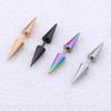 Stainless Steel Personality Fashion Sharp Cone Earrings Anti -Allergic Electroplating Earrings