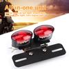 LED Bremsrücklicht Universal Retro Doppel Oval Blinker Kennzeichenleuchte Motorrad Umbau