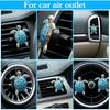 Ouligay 2PCS Cute Sea Turtles Car Air Freshener Vent Clip, Sea Turtle Car Accessories, Blue Turtle Cars Vent Clips Rhinestone, Ocean Theme Interior