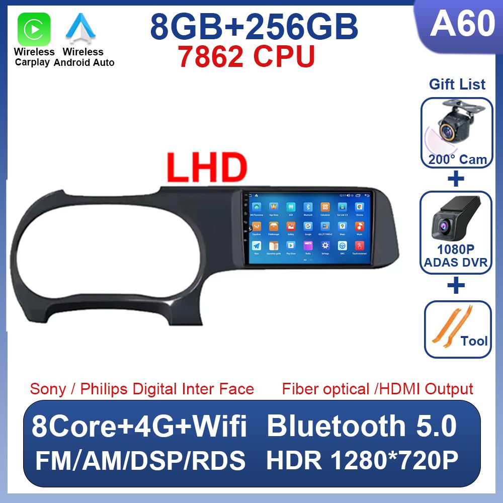 Android 14 Pentru Hyundai i10 2019 2020 2021 Radio Auto Video Stereo DSP Carplay Navigație GPS 4G WIFI 2 Din Fără Player DVD 8 Nuclee