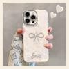 Pearl Bow Is Suitable for Apple 17promax Mobile Phone Case Iphone16 High-value Girls 15 New Models 14 Outside
