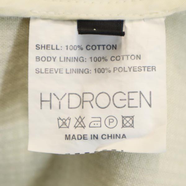 HYDROGEN Check Pattern tailored jacket L Green system skull button Men's Used