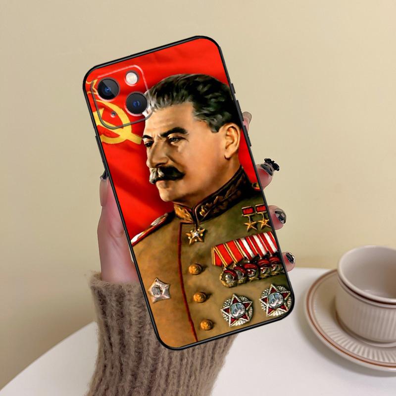 Russian Stalin Ussr Phone Case For iPhone 14 13 12 11 15 16 Pro Max 7 8 Plus X XR XS Max 12 13 Mini Cover Case