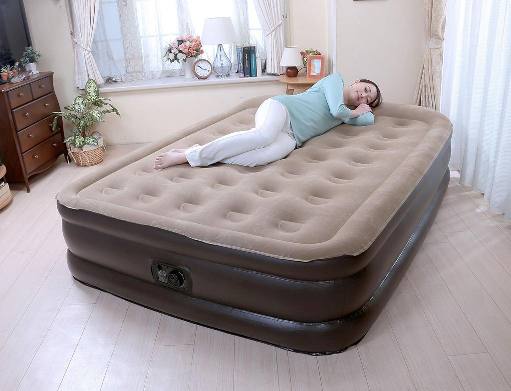 Vita Electric Air Bed Air Mat for Single Person or Electric Inhalation Approximately 90 Single Brown Guest, Type, Seconds,