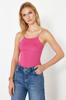 Women's Fashion New Blouse Green Strappy Basic Top Knitwear Blouse
