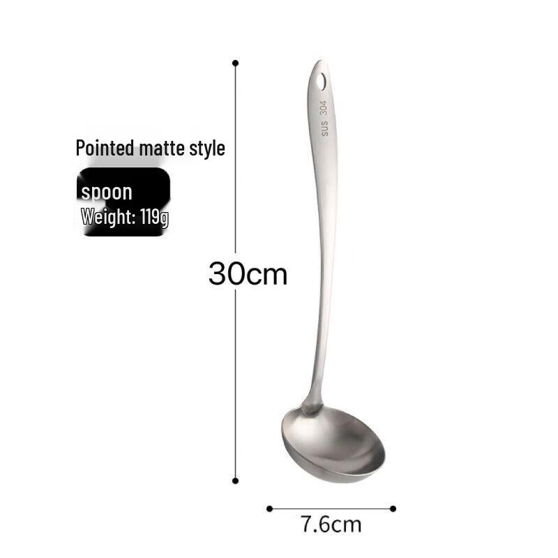 304 Stainless Steel Long-Handle Hot Pot/Soup Spoon