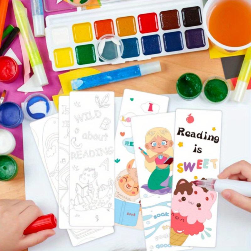 

I love Painting DIY Coloring Reading Bookmarks Cards, for Home Book Store/Classroom/School/Students/Book Fans Gifts Supplies
