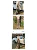 Unisex Retro American High-Street Brown & Green Wide-Leg Jeans - Spring & Autumn Casual Floor-Length Pants.