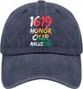1619 Honor Our Ancestors Baseball Cap Polyester Casual Adjustable Adult Hat for Outdoor Sports