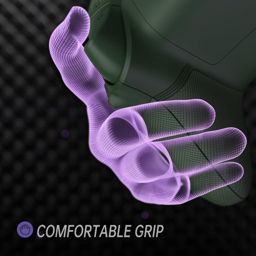 EXtremeRate ASR Reset Full Shell Knappsett for Xbox Core Funksjoner ergonomisk avtrekker myk gummi og topp og bunn Kompatibel med Xbox Series X S &