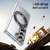 For Samsung Galaxy Z Fold6 5G Case Magnetic Kickstand Clear PC Phone Cover with HD Screen Film