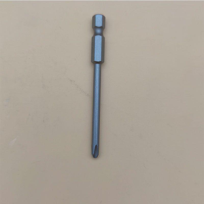 Strong Magnetic S2 Alloy Steel Phillips Screwdriver Bit, 1/4" Single-Head, Extended for Electric/Air Screwdrivers, Model PH012