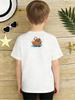 Boys Digital Print Tee, Colorful Cartoon Animal Ark Graphic, Mixed‑Color, 100% Polyester, Multiple Sizes, Comfortable Trendy Casual Top for Daily Use