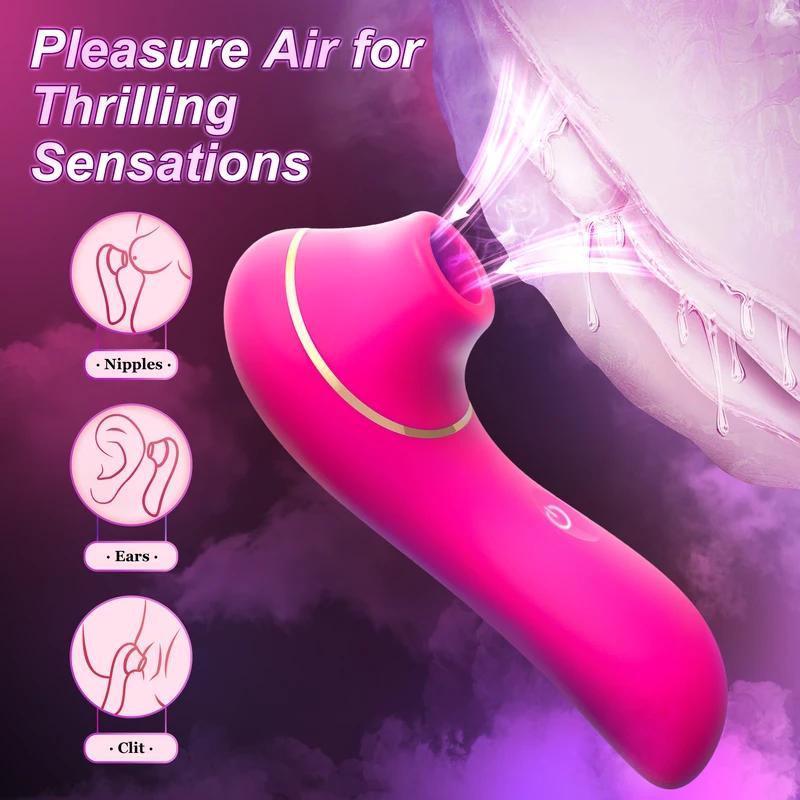 Women Sucking Vibrator Female Clitoris Nipple Oral Masturbator Vagina G Spot Vacuum Massager Female Sex Toys for Adult Product