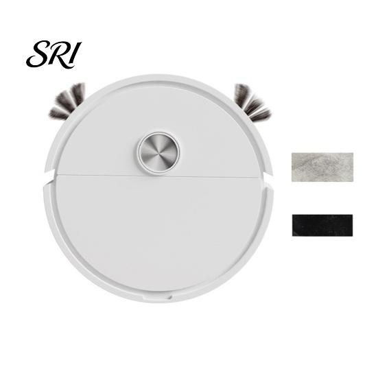 Intelligent Vacuum Cleaner Sweeping Robot One-Button Start Low-Noise Silent Operation Sweeper Mini Slim Body Deep Cleaning for Household One-button Battery белый
