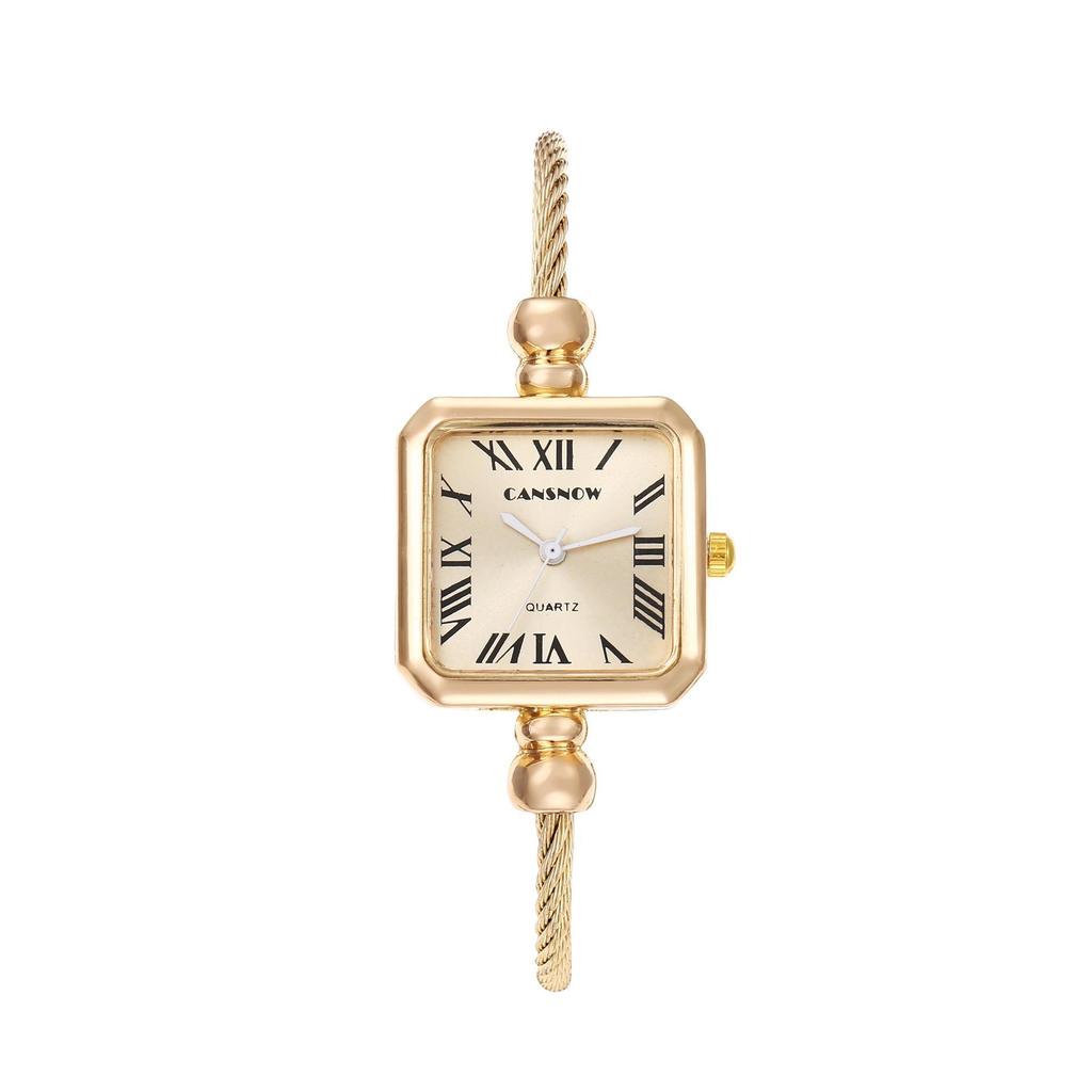 CANSNOW Luxury Fashions quare Watch For Women Bracelet Creative Girl Student Quartz Wristwatches Gift