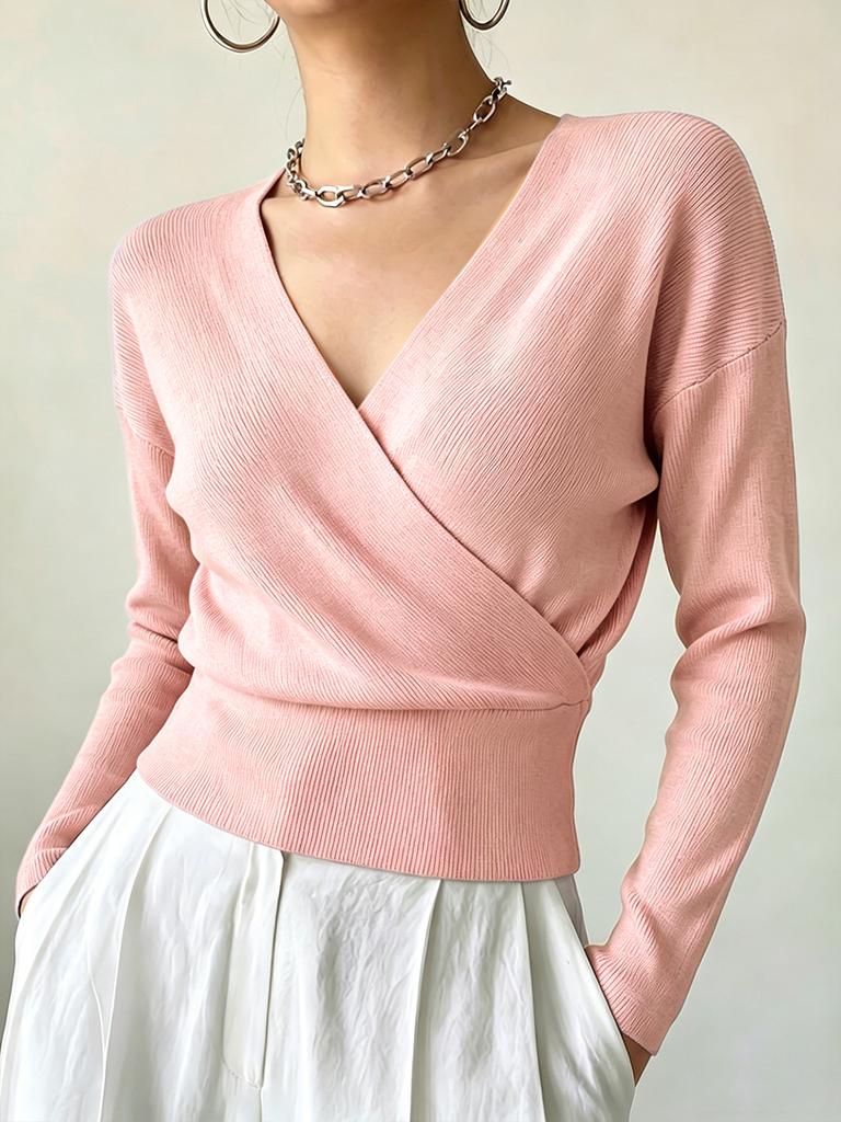 Women's Knitwear, Solid Color, Long Sleeve